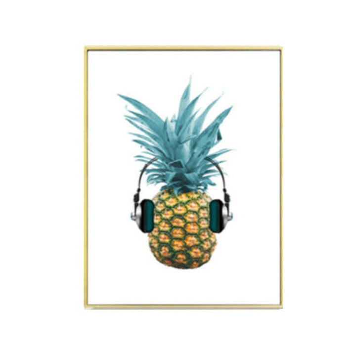 Fresh Pineapple Music - Canvas Wall Art Painting | Bowlift