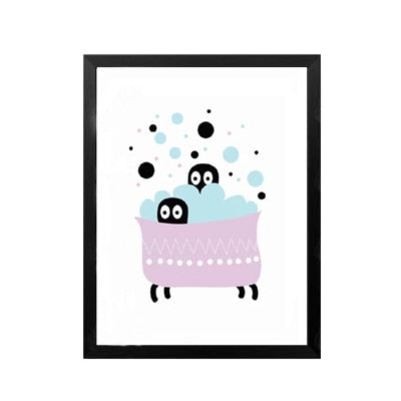 Cartoon Panda Balloon Kids Gift - Canvas Wall Art Painting | Bowlift