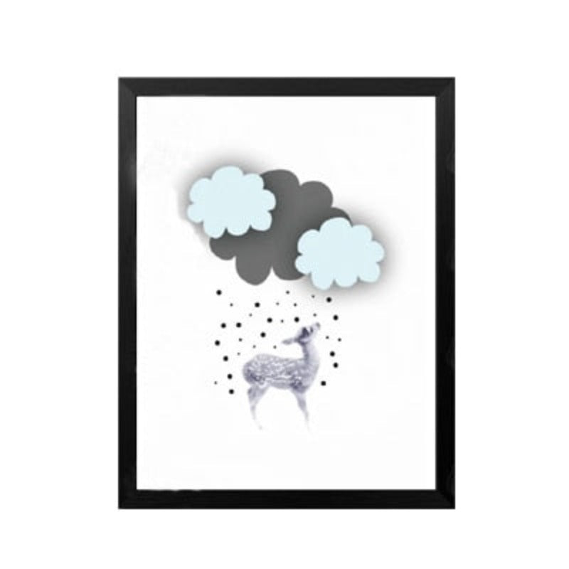 Cartoon Panda Balloon Kids Gift - Canvas Wall Art Painting | Bowlift