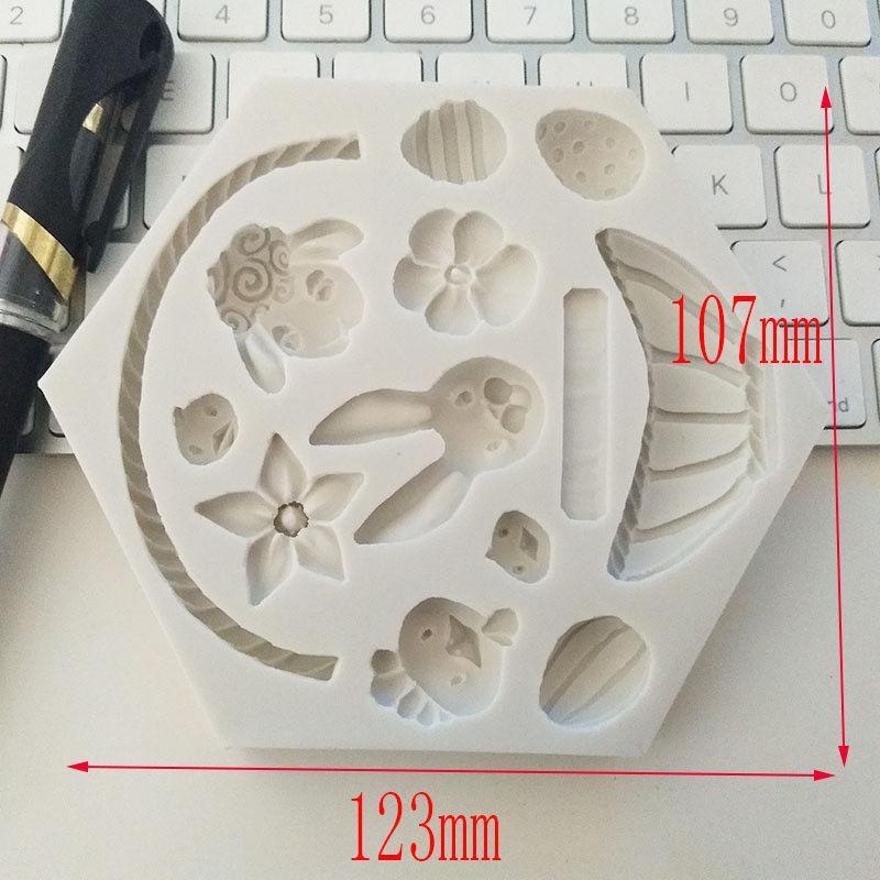 Silicone Easter Molds -  Egg Rabbit Flower | Bowlift