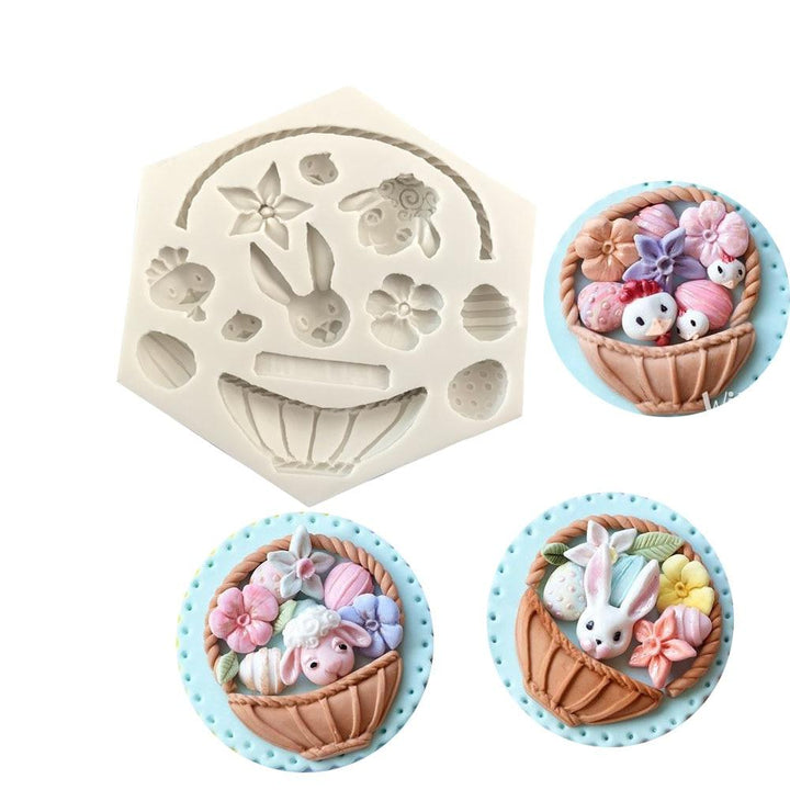 Silicone Easter Molds -  Egg Rabbit Flower | Bowlift