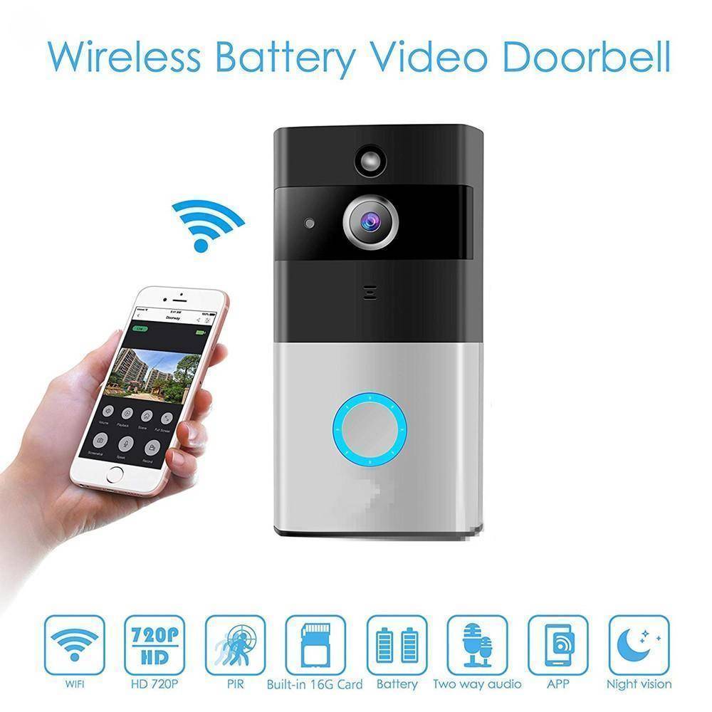 BowLift | WiFi Wireless Video Camera Door Bell Doorbell With Motion Detection and Night Vision