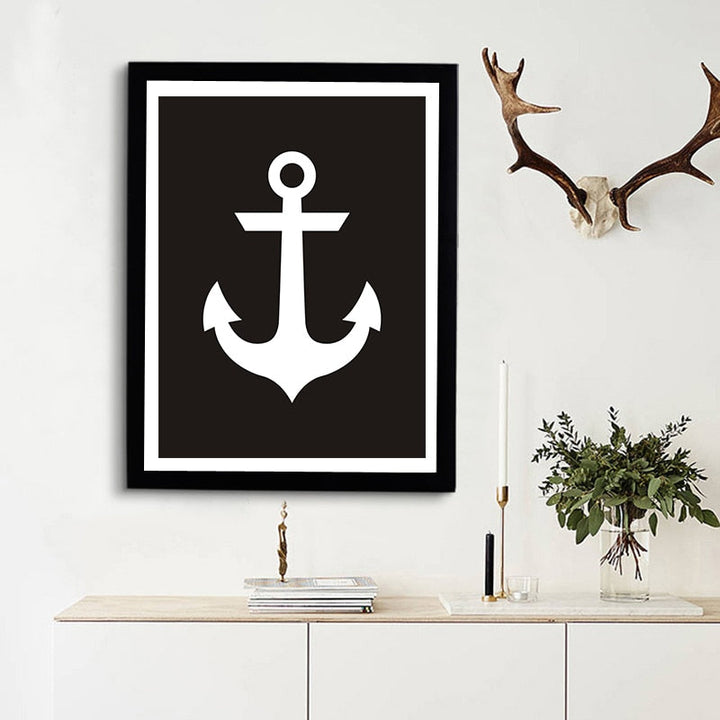 Anchor Canvas Painting - Canvas Wall Art Painting | Bowlift