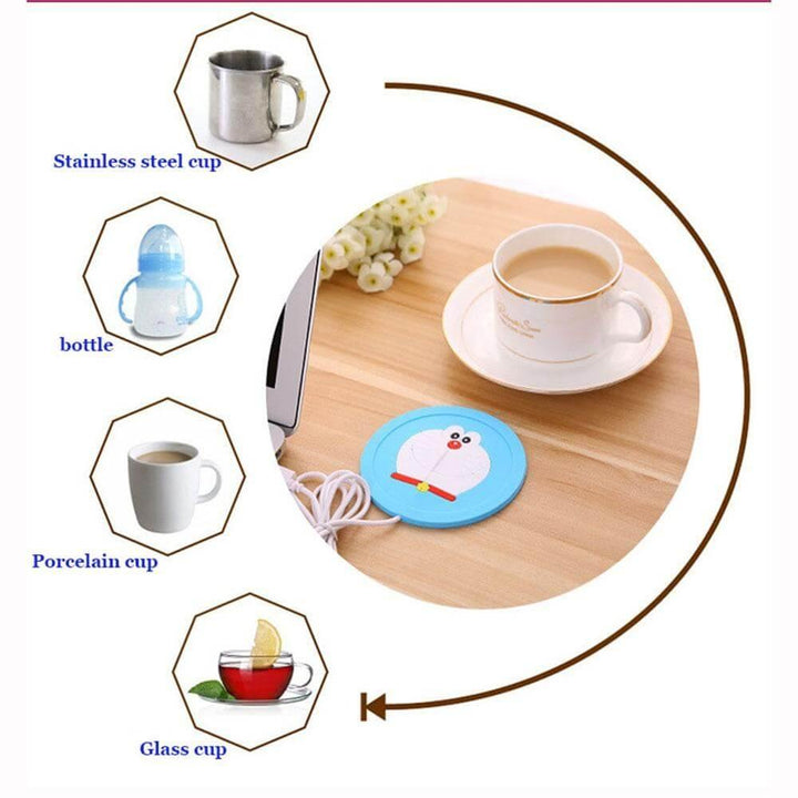 BowLift | USB Cute Silicone Coffee Heater Tray
