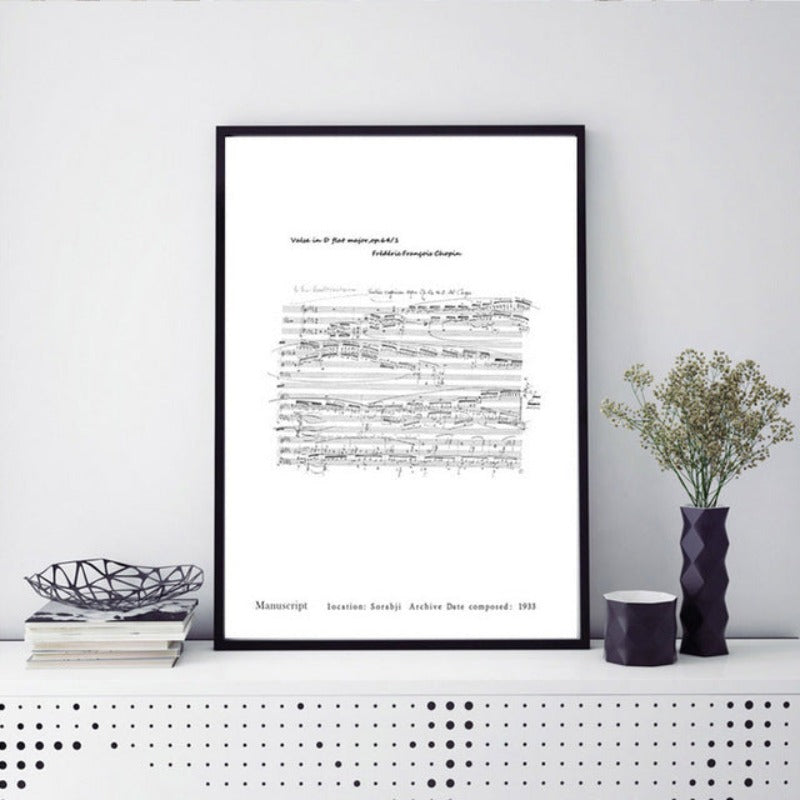 Chopin Writing Seaside Forest - Canvas Wall Art Painting | Bowlift