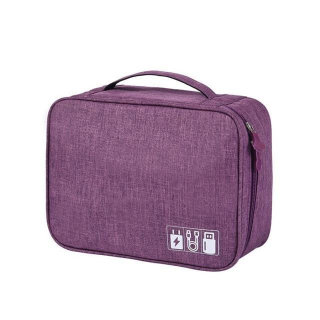 BowLift | Wobag New Polyester Mens Travel Electronic Accessories Travel Bag Organizer For Date Line SD Card USB Cable Digital Device Bag