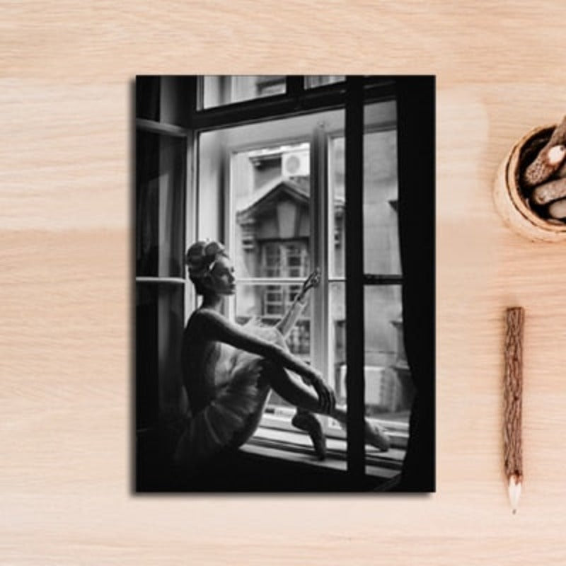 Nordic Scandinavia Interior Designs Love Print Girl - Canvas Wall Art Painting | Bowlift
