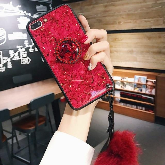 Hanna - Marble Glitter iPhone Mobile Cover | Bowlift