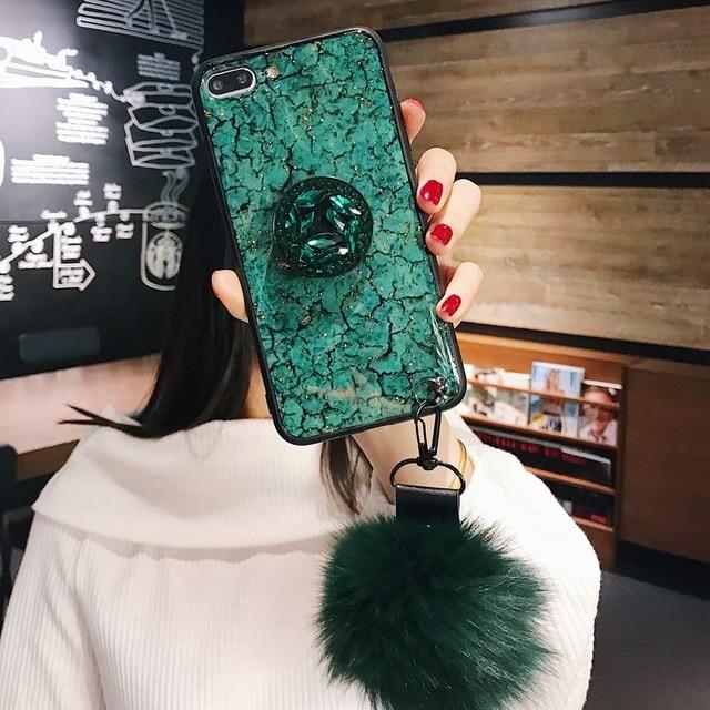 Hanna - Marble Glitter iPhone Mobile Cover | Bowlift