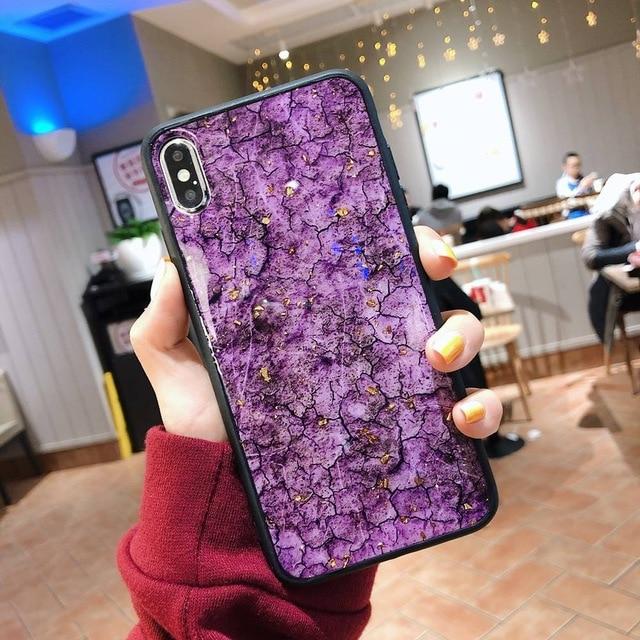 Hanna - Marble Glitter iPhone Mobile Cover | Bowlift