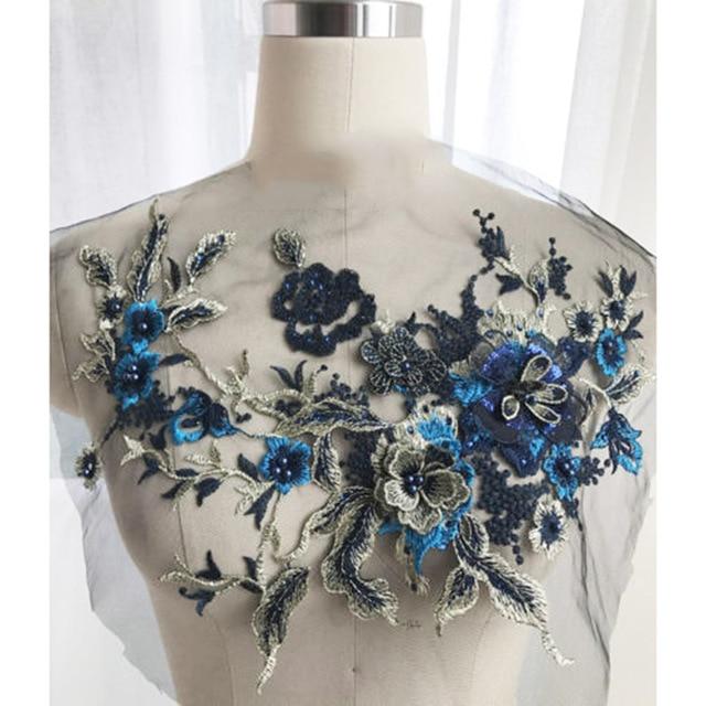 Embroidered Beaded Flower Sew-able Patch | Bowlift