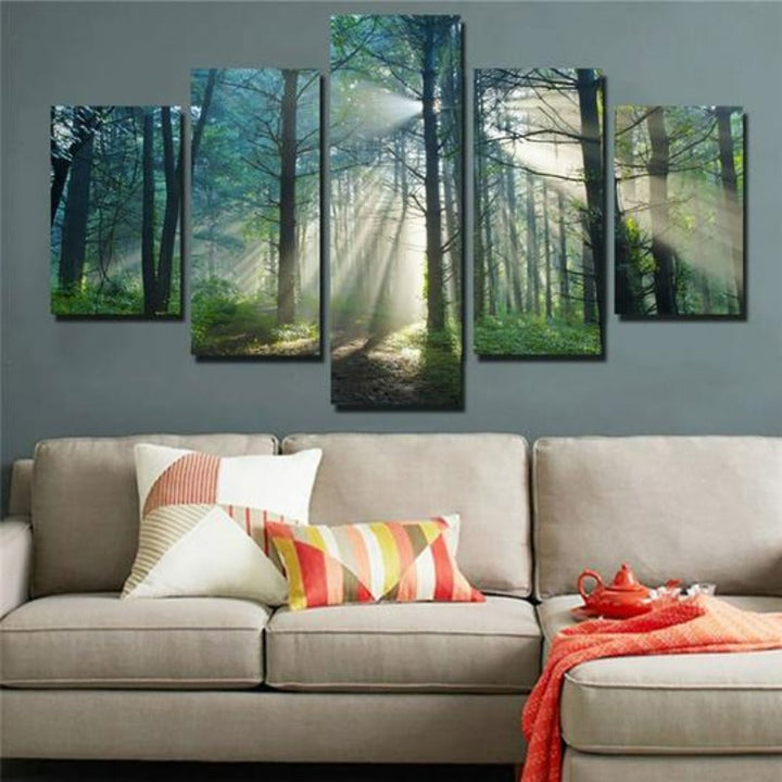 Natural Forest - Canvas Wall Art Painting | Bowlift