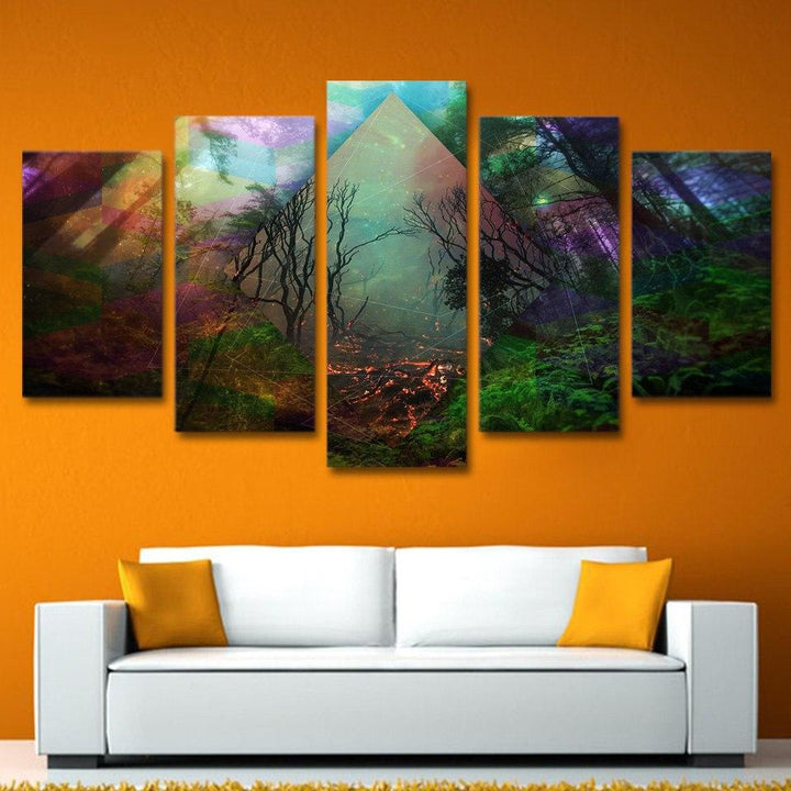 Rainbow Nature - Canvas Wall Art Painting | Bowlift