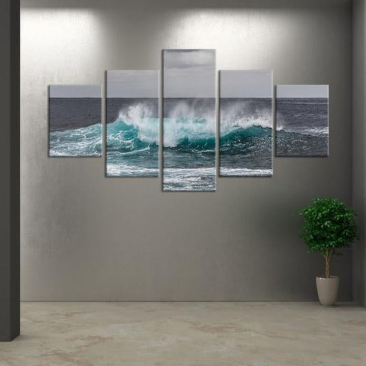 Ocean Waves - Canvas Wall Art Painting | Bowlift
