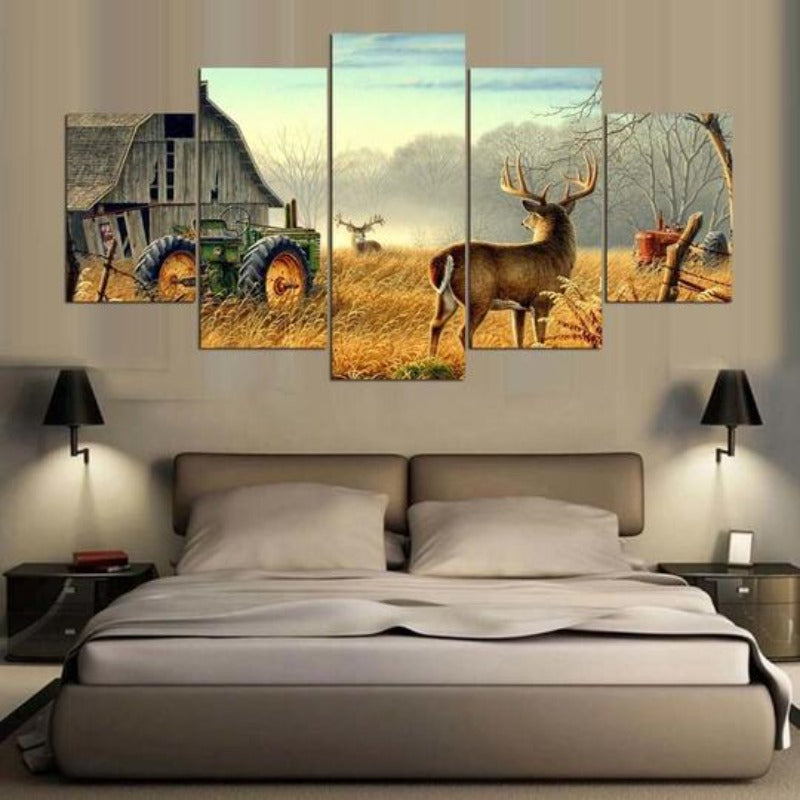 Whitetail Deer - Canvas Wall Art Painting | Bowlift