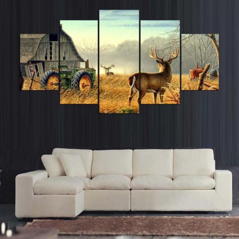 Whitetail Deer - Canvas Wall Art Painting | Bowlift