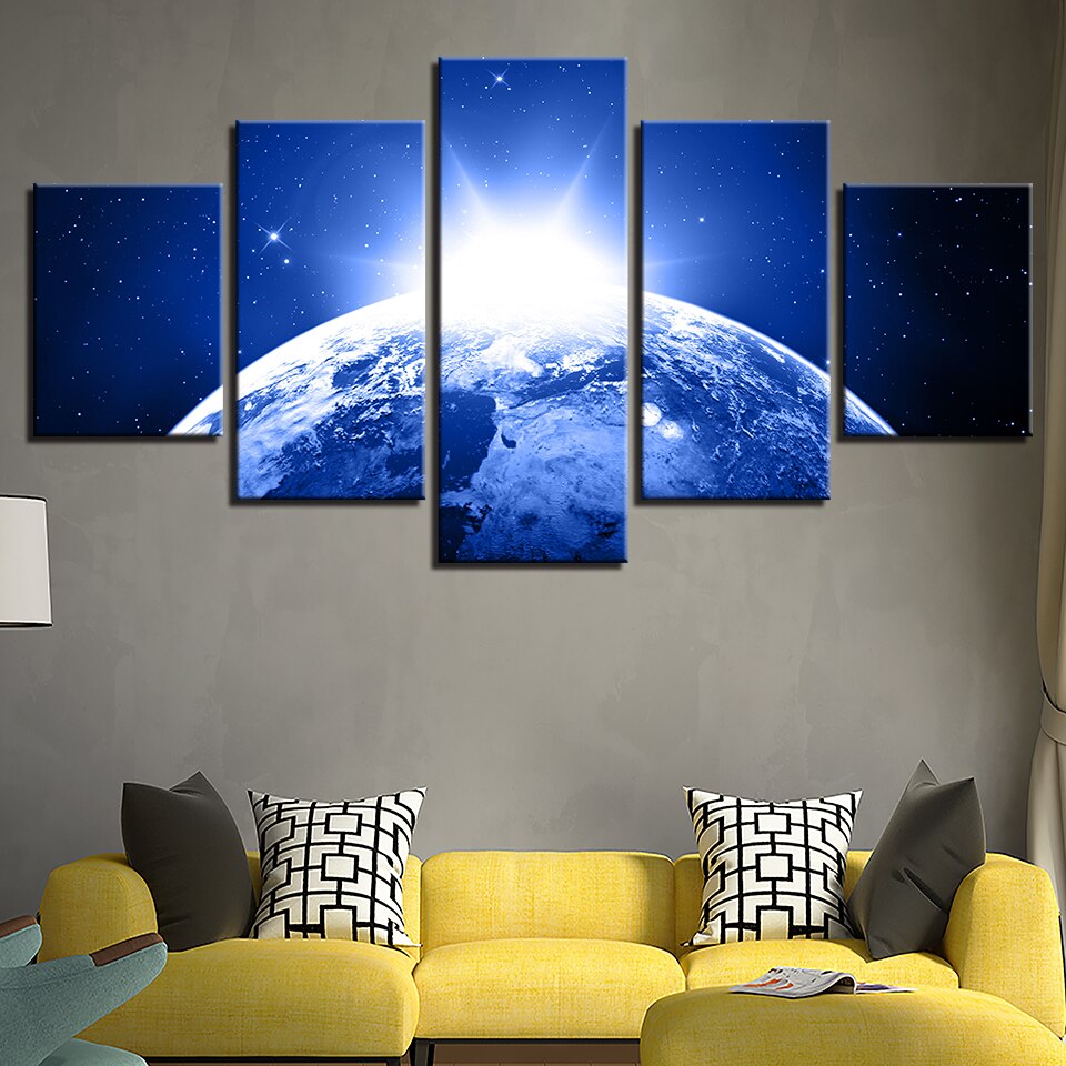 Earth Universe - Canvas Wall Art Painting | Bowlift
