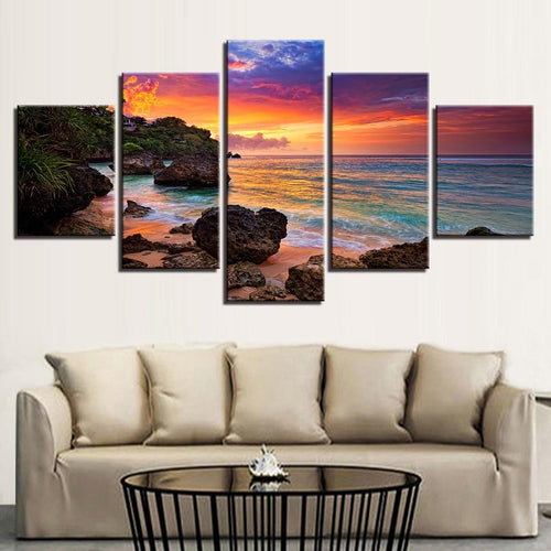 Sunset Glow - Canvas Wall Art Painting | Bowlift