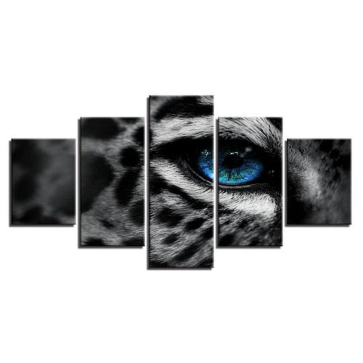 Leopard Blue Eyes - Canvas Wall Art Painting | Bowlift