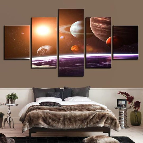 Solar System - Canvas Wall Art Painting | Bowlift