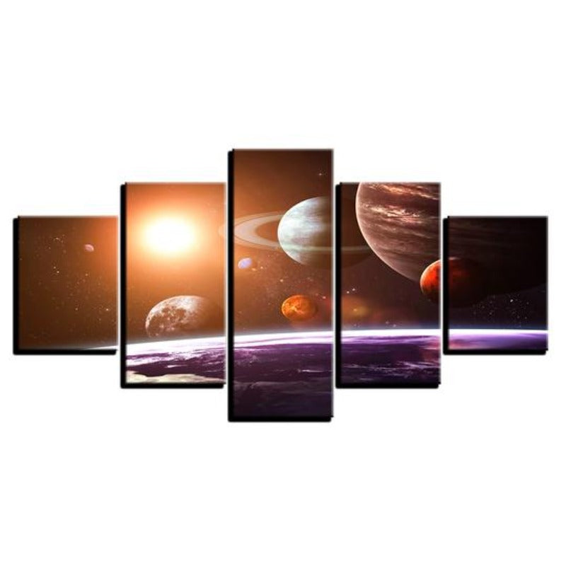 Solar System - Canvas Wall Art Painting | Bowlift