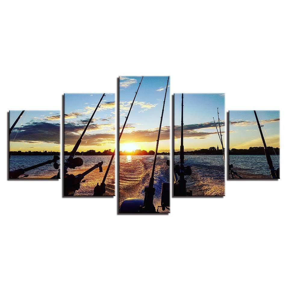 Fishing Rod - Canvas Wall Art Painting | Bowlift