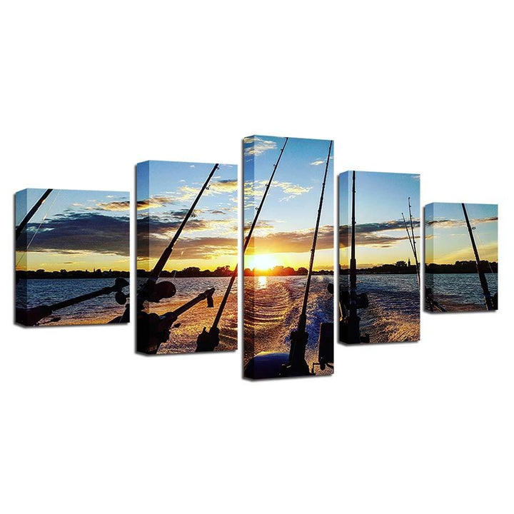 Fishing Rod - Canvas Wall Art Painting | Bowlift