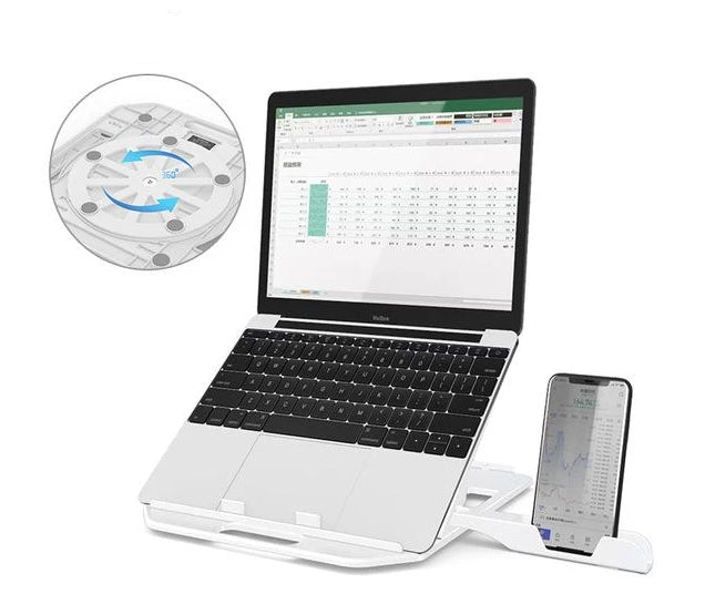 RestIt - Height Adjustable Laptop Stand with Fan | Bowlift
