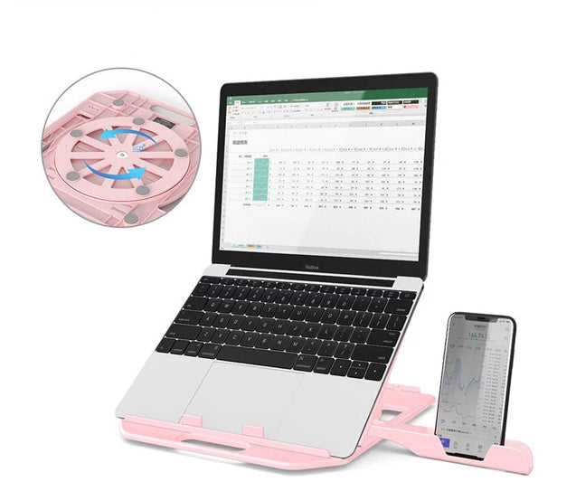 RestIt - Height Adjustable Laptop Stand with Fan | Bowlift