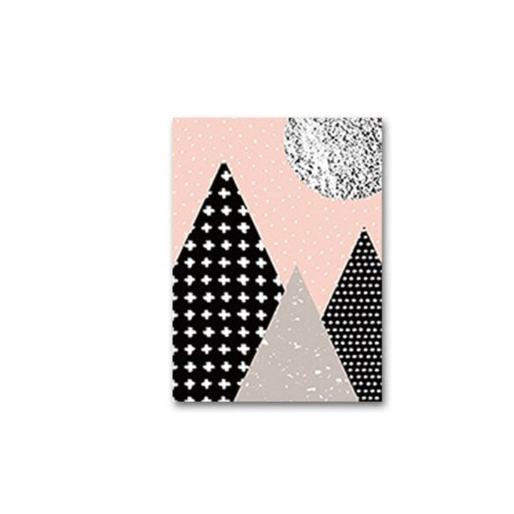 Pop Art Mountains - Canvas Wall Art Painting | Bowlift