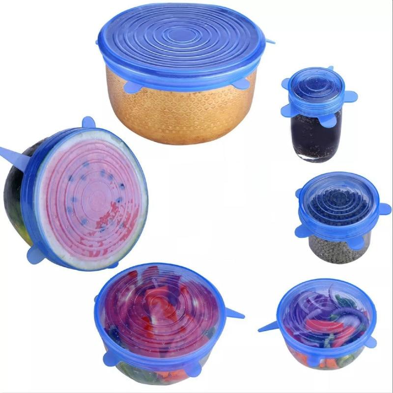 EcoLid - 6 Silicone Reusable Stretch Covers | Bowlift
