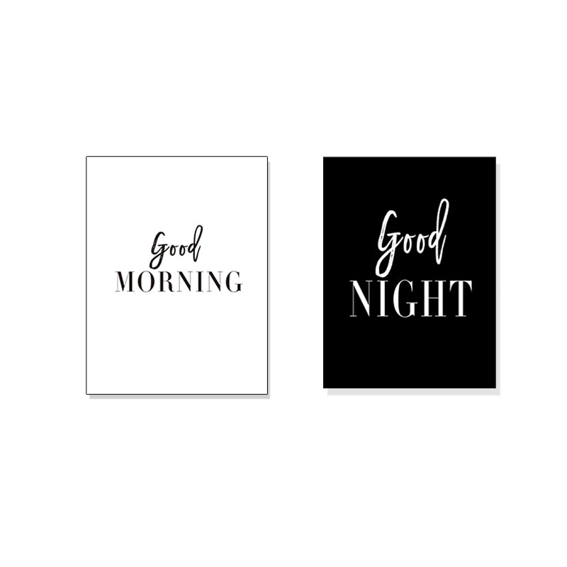 Good Morning Good Night - Canvas Wall Art Painting | Bowlift