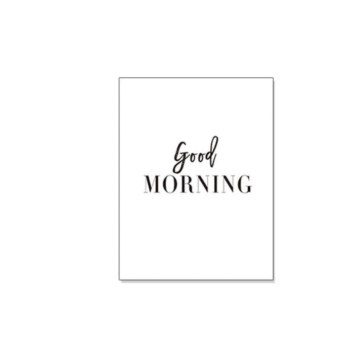 Good Morning Good Night - Canvas Wall Art Painting | Bowlift