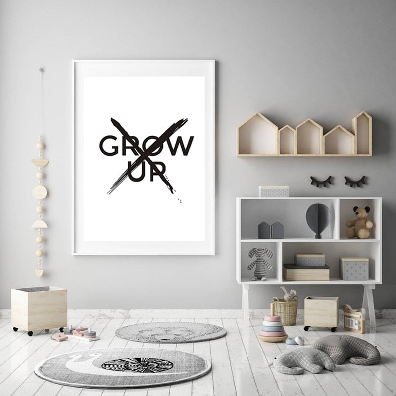 Don't Wanna Grow Up - Canvas Wall Art Painting | Bowlift