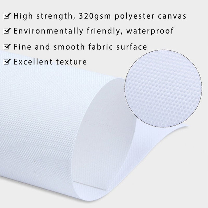 White Leather Poster and Print - Canvas Wall Art Painting | Bowlift