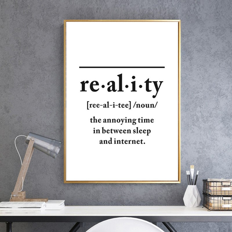 Definition Of Reality - Canvas Wall Art Painting | Bowlift