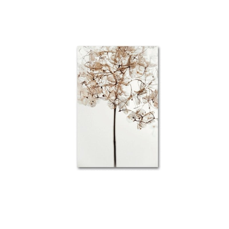 Modern Nordic Flower Prints Love is The Answer - Canvas Wall Art Painting | Bowlift