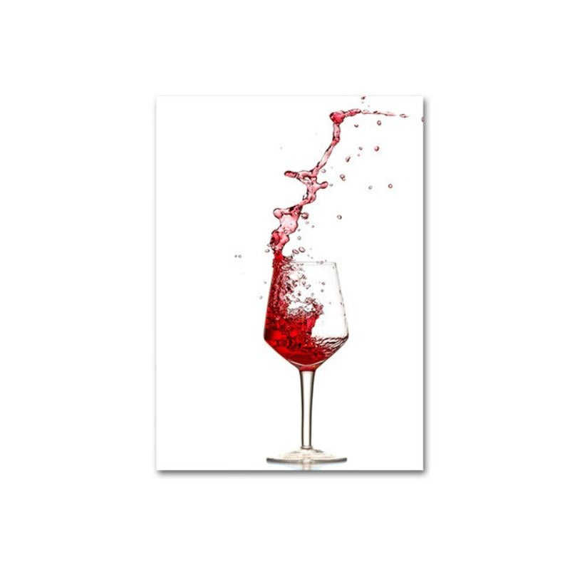 But First Wine Red Wine - Canvas Wall Art Painting | Bowlift
