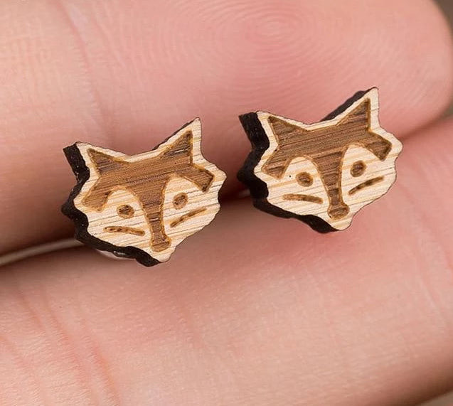 Cute Wooden Stud Earrings | Bowlift