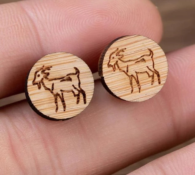 Cute Wooden Stud Earrings | Bowlift