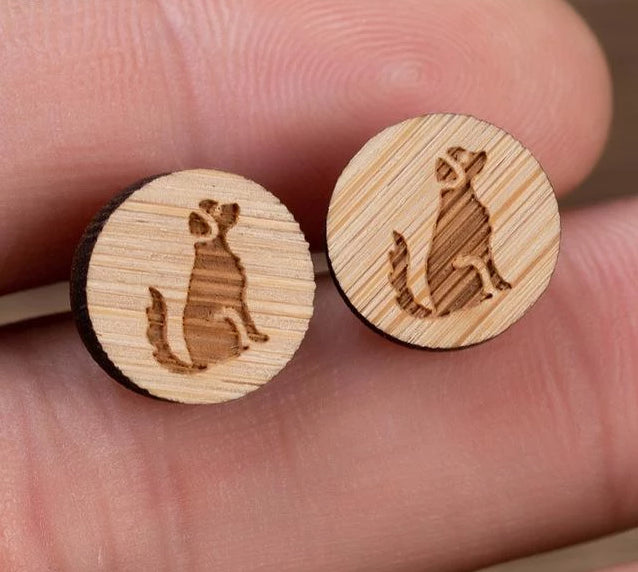 Cute Wooden Stud Earrings | Bowlift