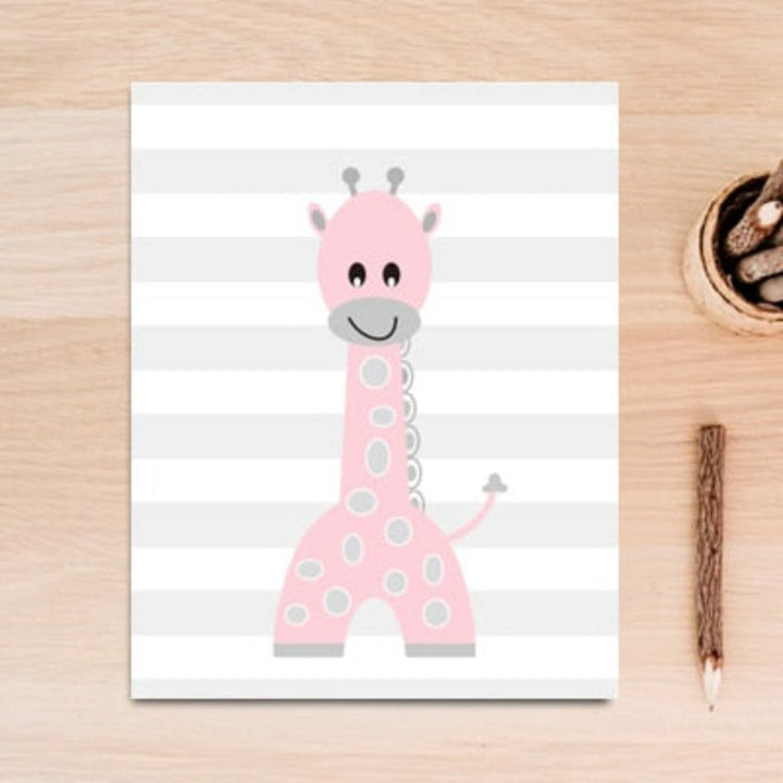 Cute Cartoon Animals - Canvas Wall Art Painting | Bowlift
