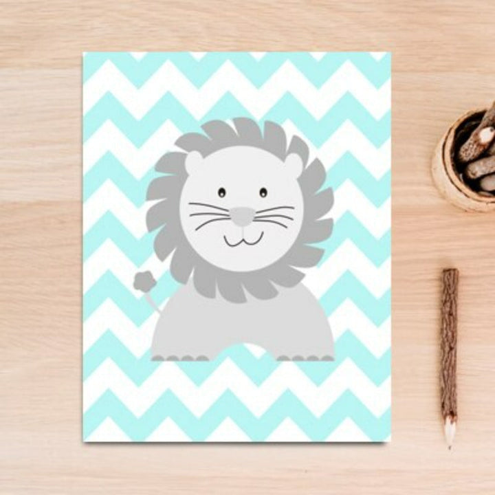 Cute Cartoon Animals - Canvas Wall Art Painting | Bowlift