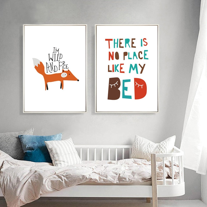 Woodland Fox - Canvas Wall Art Painting | Bowlift