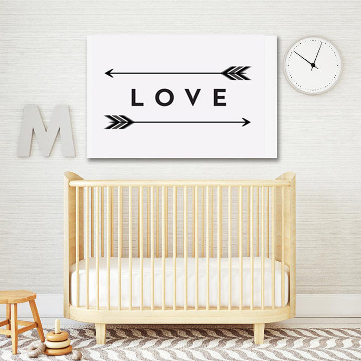 Love Arrow Print - Canvas Wall Art Painting | Bowlift