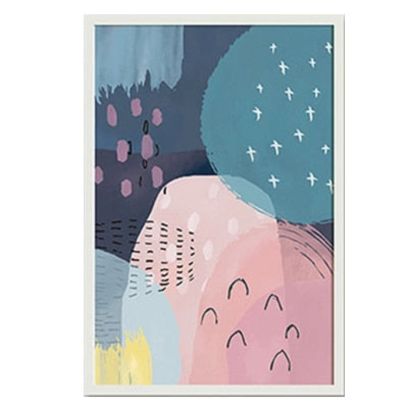 Abstract Watercolor Multi Pink Princess - Canvas Wall Art Painting | Bowlift