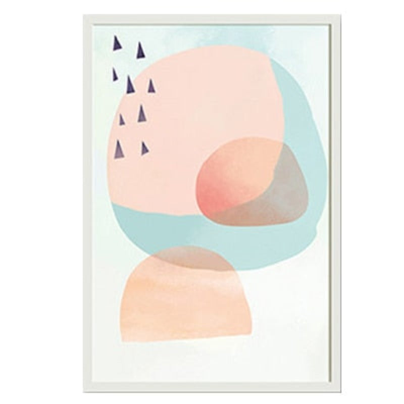 Abstract Watercolor Multi Pink Princess - Canvas Wall Art Painting | Bowlift