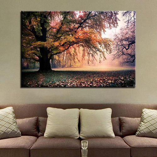 Fall Great Trees - Canvas Wall Art Painting | Bowlift
