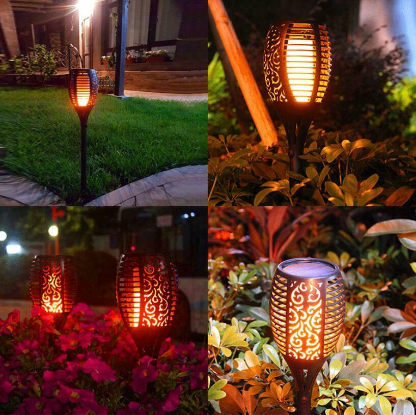 Outdoor Solar Flame Light Torch | Bowlift