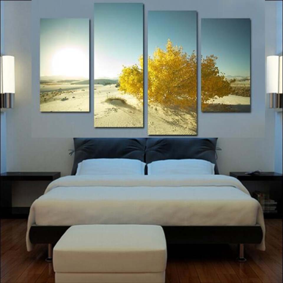 Desert Sunrise - Canvas Wall Art Painting | Bowlift